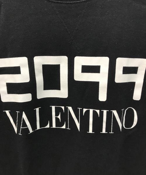 VALENTINO（ヴァレンティノ）VALENTINO (ヴァレンティノ) 2099 ロゴプリントスウェット ブラック サイズ:XSの古着・服飾アイテム