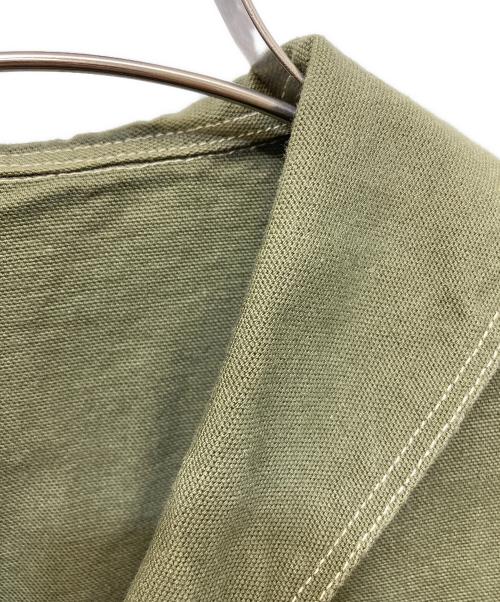 TCB jeans（ティーシービー ジーンズ）TCB jeans (ティーシービー ジーンズ) SEAMENS Jumpers ショールカラーカバーオール オリーブ サイズ:36の古着・服飾アイテム