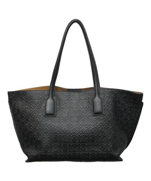 LOEWE（ロエベ）LOEWE (ロエベ) リピートアナグラム Tショッパー トートバッグ ブラックの古着・服飾アイテム