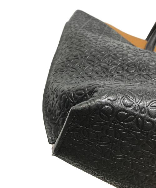 LOEWE（ロエベ）LOEWE (ロエベ) リピートアナグラム Tショッパー トートバッグ ブラックの古着・服飾アイテム