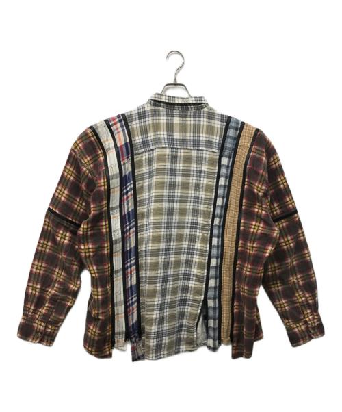 Rebuild by Needles（リビルドバイニードルス）Rebuild by Needles (リビルドバイニードルス) 7 Cuts Zipped Wide Shirt ベージュ×レッド サイズ:不明の古着・服飾アイテム