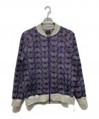 Needlesニードルズ）の古着「RIB COLLAR TRACK JACKET」｜パープル×グレー