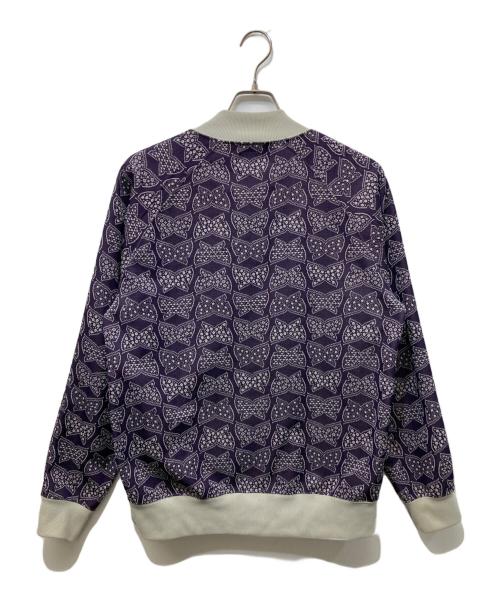 Needles（ニードルズ）Needles (ニードルズ) RIB COLLAR TRACK JACKET パープル×グレー サイズ:Mの古着・服飾アイテム