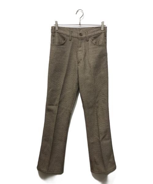 LEVI'S（リーバイス）LEVI'S (リーバイス) スタプレ ジャガードパンツ ブラウン×ベージュ サイズ:不明の古着・服飾アイテム