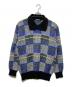 ISSEY MIYAKE MEN（イッセイミヤケメン）の古着「OLD 襟付ニット」｜グレー×ブルー