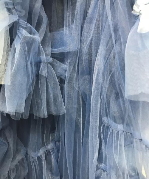 VIVIANO（ヴィヴィアーノ）VIVIANO (ヴィヴィアーノ) チュールキャミソールワンピース ブルー サイズ:Mの古着・服飾アイテム