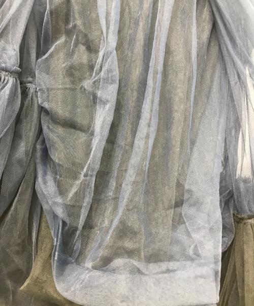 VIVIANO（ヴィヴィアーノ）VIVIANO (ヴィヴィアーノ) アシンメトリーチュールスカート ネイビー サイズ:Freeの古着・服飾アイテム