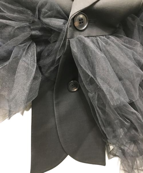 VIVIANO（ヴィヴィアーノ）VIVIANO (ヴィヴィアーノ) チュールベスト ネイビー×ブラック サイズ:Mの古着・服飾アイテム