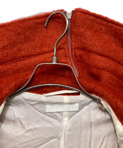 KANAKO SAKAI（カナコ サカイ）KANAKO SAKAI (カナコ サカイ) MOHAIR SHAGGY PARKA レッド サイズ:34の古着・服飾アイテム