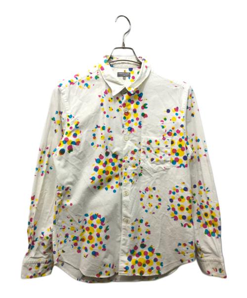 COMME des GARCONS HOMME（コムデギャルソン オム）COMME des GARCONS HOMME (コムデギャルソン オム) 総柄シャツ ホワイト×マルチカラー サイズ:Sの古着・服飾アイテム