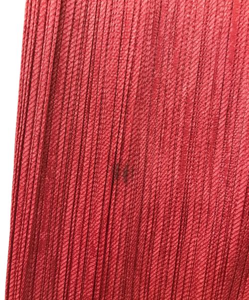 PLEATS PLEASE（プリーツプリーズ）PLEATS PLEASE (プリーツプリーズ) プリーツパンツ レッド サイズ:2の古着・服飾アイテム