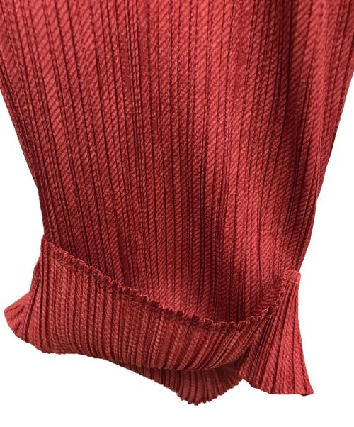 PLEATS PLEASE（プリーツプリーズ）PLEATS PLEASE (プリーツプリーズ) プリーツパンツ レッド サイズ:2の古着・服飾アイテム