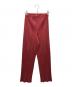 PLEATS PLEASE（プリーツプリーズ）の古着「プリーツパンツ」｜レッド