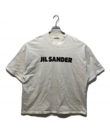 JIL SANDER（ジルサンダー）の古着「ロゴプリントボトルネックオーバーサイズTシャツ」｜ホワイト