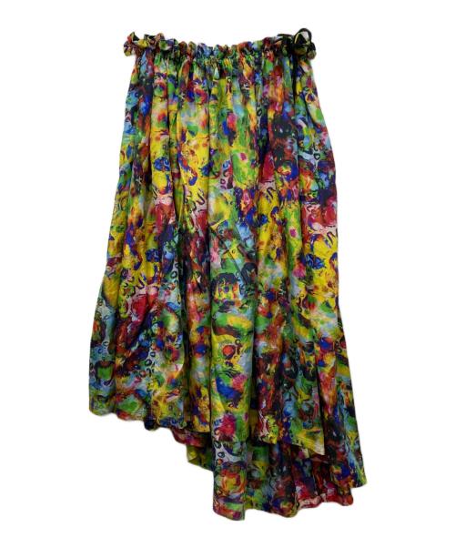 YOHJI YAMAMOTO（ヨウジヤマモト）YOHJI YAMAMOTO (ヨウジヤマモト) 総柄シルクスカート マルチカラー サイズ:1の古着・服飾アイテム
