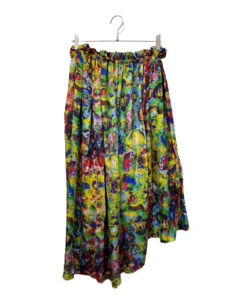 YOHJI YAMAMOTO（ヨウジヤマモト）YOHJI YAMAMOTO (ヨウジヤマモト) 総柄シルクスカート マルチカラー サイズ:1の古着・服飾アイテム