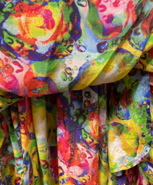 YOHJI YAMAMOTO（ヨウジヤマモト）YOHJI YAMAMOTO (ヨウジヤマモト) 総柄シルクスカート マルチカラー サイズ:1の古着・服飾アイテム