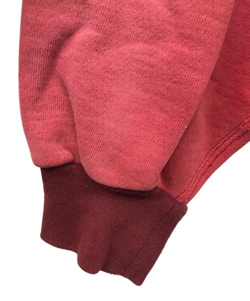 Champion（チャンピオン）Champion (チャンピオン) スクリプトロゴリバースウィーブスウェット レッド サイズ:Lの古着・服飾アイテム