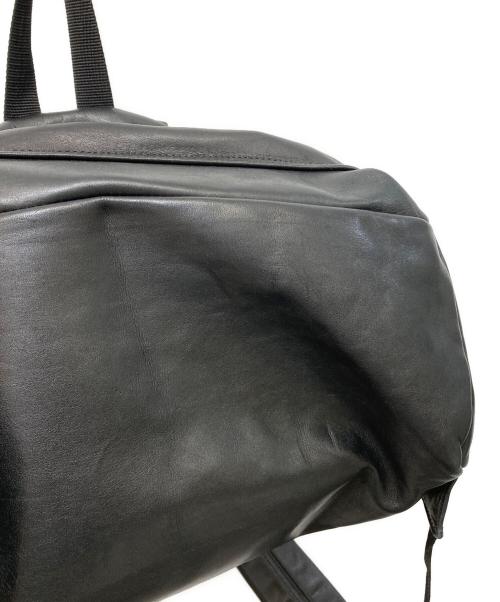 OUTDOOR（アウトドア）OUTDOOR (アウトドア) MR.GENTLEMAN (ミスタージェントルマン) レザーデイパック ブラックの古着・服飾アイテム