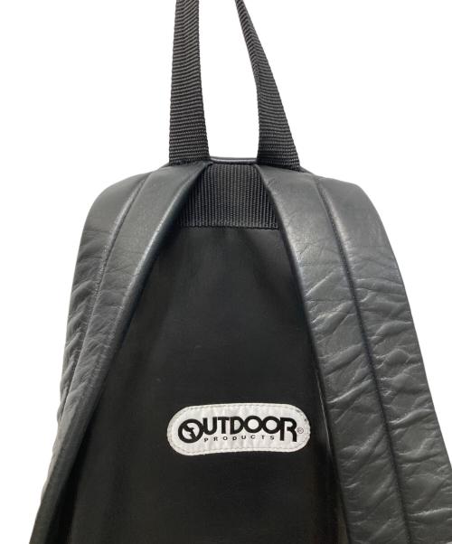 OUTDOOR（アウトドア）OUTDOOR (アウトドア) MR.GENTLEMAN (ミスタージェントルマン) レザーデイパック ブラックの古着・服飾アイテム