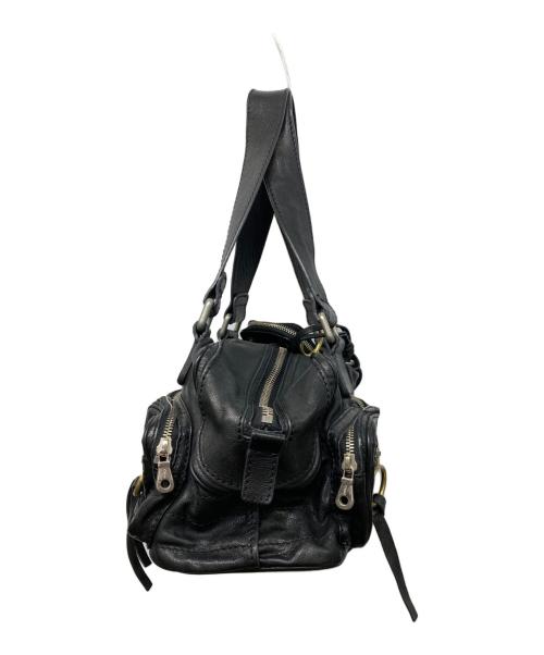 Chloe（クロエ）Chloe (クロエ) マルチポケットレザーハンドバッグ ブラックの古着・服飾アイテム