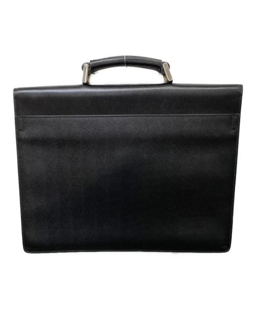 PRADA（プラダ）PRADA (プラダ) レザーブリーフバッグ ブラックの古着・服飾アイテム