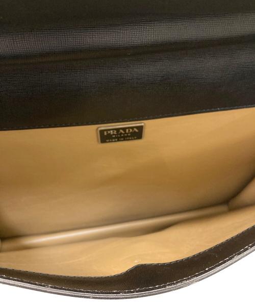PRADA（プラダ）PRADA (プラダ) レザーブリーフバッグ ブラックの古着・服飾アイテム