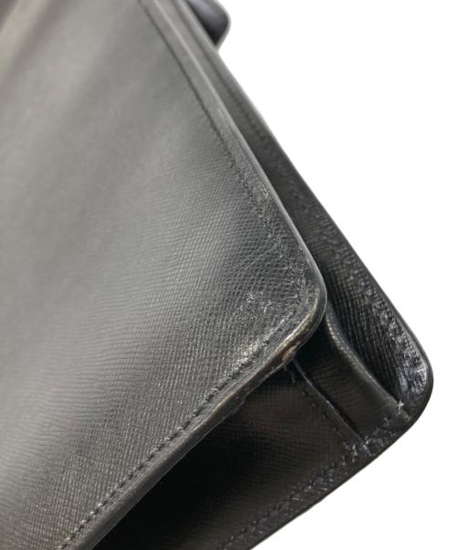 PRADA（プラダ）PRADA (プラダ) レザーブリーフバッグ ブラックの古着・服飾アイテム