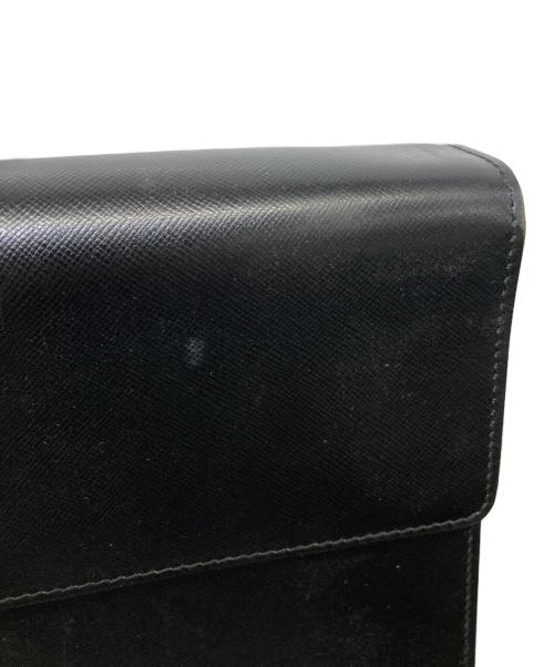 PRADA（プラダ）PRADA (プラダ) レザーブリーフバッグ ブラックの古着・服飾アイテム