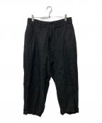 s'yteサイト）の古着「リネンブレンドパンツ」｜ブラック