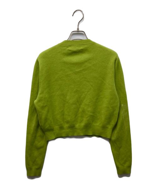 CABAN（キャバン）CABaN (キャバン) コットンカシミヤ クルーネックカーディガン グリーン サイズ: XSの古着・服飾アイテム