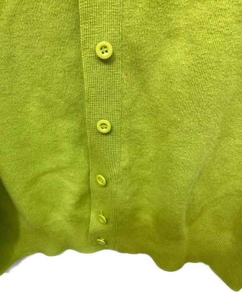 CABAN（キャバン）CABaN (キャバン) コットンカシミヤ クルーネックカーディガン グリーン サイズ: XSの古着・服飾アイテム