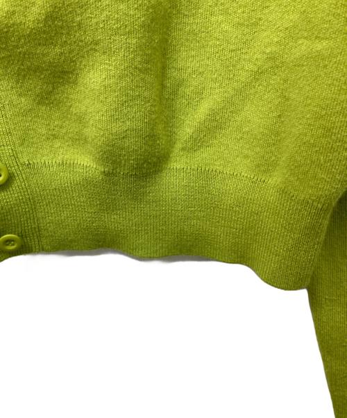 CABAN（キャバン）CABaN (キャバン) コットンカシミヤ クルーネックカーディガン グリーン サイズ: XSの古着・服飾アイテム