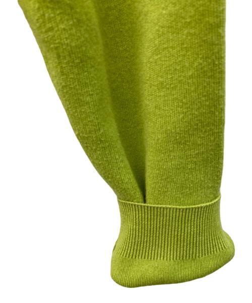 CABAN（キャバン）CABaN (キャバン) コットンカシミヤ クルーネックカーディガン グリーン サイズ: XSの古着・服飾アイテム