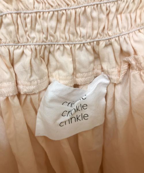 crinkle crinkle crinkle（クリンクル クリンクル クリンクル）crinkle crinkle crinkle (クリンクル クリンクル クリンクル) silk cotton hand pleats camisole ピンク サイズ:Freeの古着・服飾アイテム