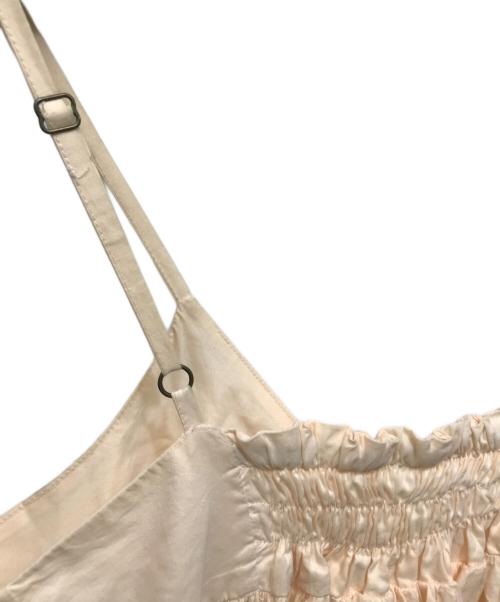 crinkle crinkle crinkle（クリンクル クリンクル クリンクル）crinkle crinkle crinkle (クリンクル クリンクル クリンクル) silk cotton hand pleats camisole ピンク サイズ:Freeの古着・服飾アイテム