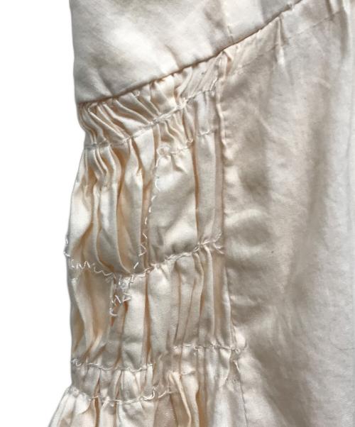 crinkle crinkle crinkle（クリンクル クリンクル クリンクル）crinkle crinkle crinkle (クリンクル クリンクル クリンクル) silk cotton hand pleats camisole ピンク サイズ:Freeの古着・服飾アイテム