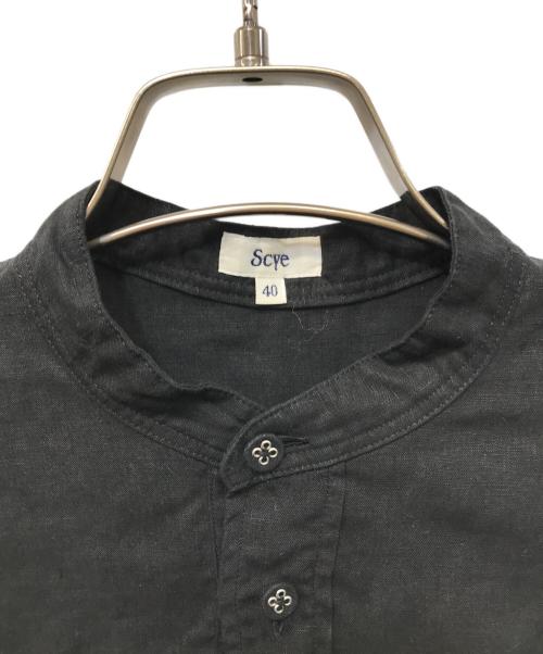 SCYE（サイ）SCYE (サイ) リネンタックロングスリーブブラウス ブラック サイズ:40の古着・服飾アイテム