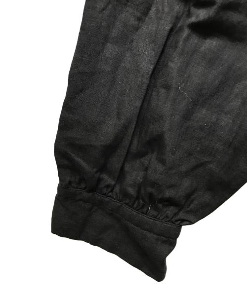 SCYE（サイ）SCYE (サイ) リネンタックロングスリーブブラウス ブラック サイズ:40の古着・服飾アイテム