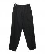 COMOLIコモリ）の古着「KHADIコットン ドローストリングパンツ」｜ブラック