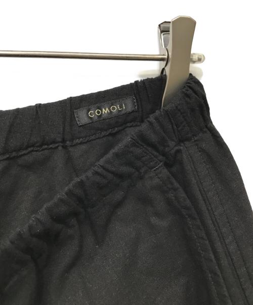 COMOLI（コモリ）COMOLI (コモリ) KHADIコットン ドローストリングパンツ ブラック サイズ:SIZE 3の古着・服飾アイテム