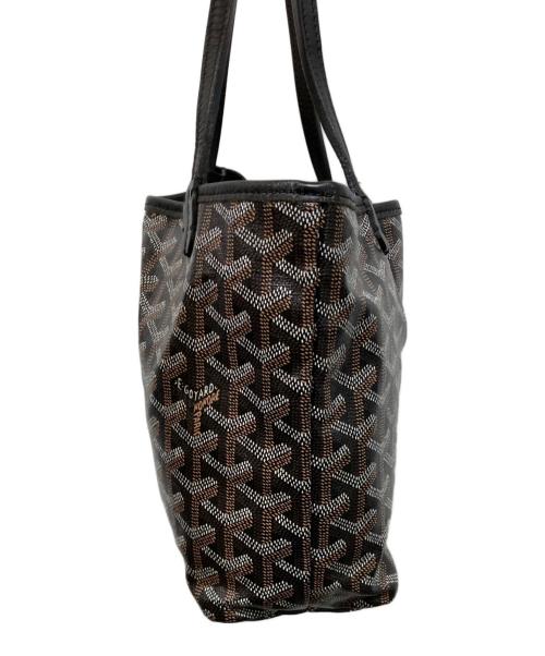 GOYARD（ゴヤール）GOYARD (ゴヤール) サンルイ ジュニア トートバッグ ブラック×ブラウンの古着・服飾アイテム