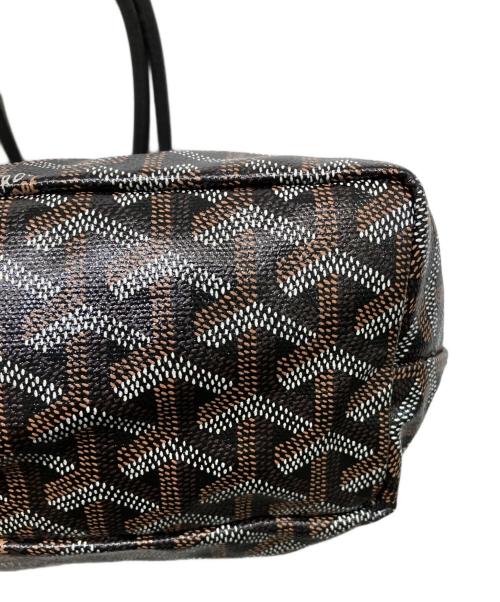 GOYARD（ゴヤール）GOYARD (ゴヤール) サンルイ ジュニア トートバッグ ブラック×ブラウンの古着・服飾アイテム