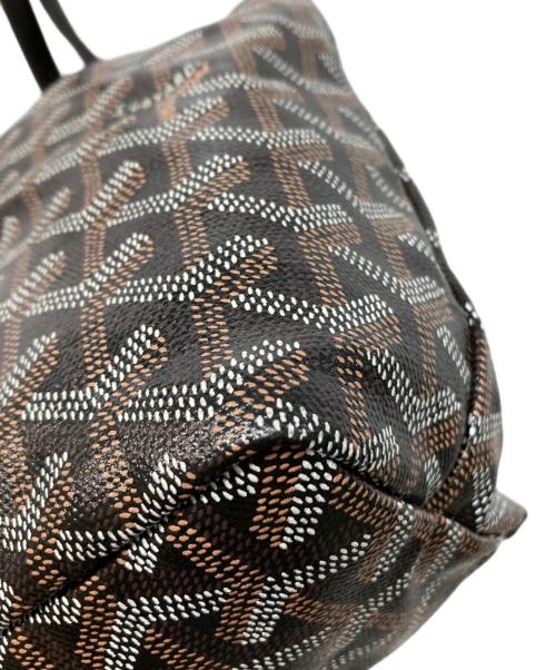 GOYARD（ゴヤール）GOYARD (ゴヤール) サンルイ ジュニア トートバッグ ブラック×ブラウンの古着・服飾アイテム