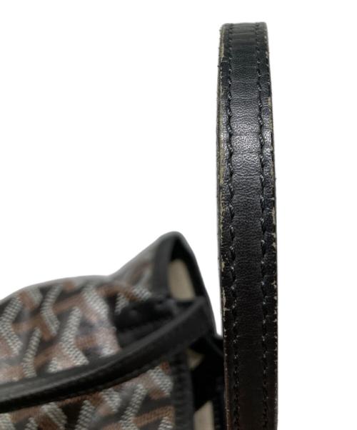 GOYARD（ゴヤール）GOYARD (ゴヤール) サンルイ ジュニア トートバッグ ブラック×ブラウンの古着・服飾アイテム