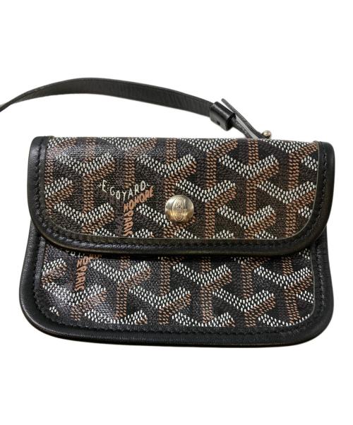 GOYARD（ゴヤール）GOYARD (ゴヤール) サンルイ ジュニア トートバッグ ブラック×ブラウンの古着・服飾アイテム