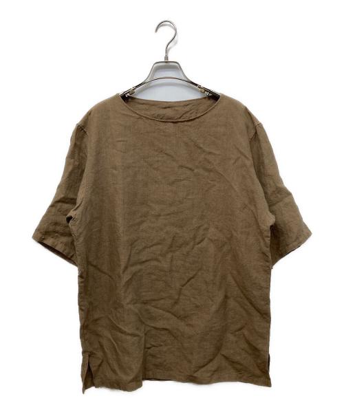 SUS-SOUS（シュス）SUS-SOUS (シュス) スリーピングシャツS/S ブラウン サイズ:7の古着・服飾アイテム