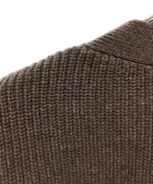 SUS-SOUS（シュス）SUS-SOUS (シュス) ニットカーディガン ブラウン サイズ:5の古着・服飾アイテム