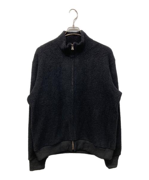 SUS-SOUS（シュス）SUS-SOUS (シュス) Full Zip Track Jacket / Wool Boa Knit ブラック サイズ:7の古着・服飾アイテム