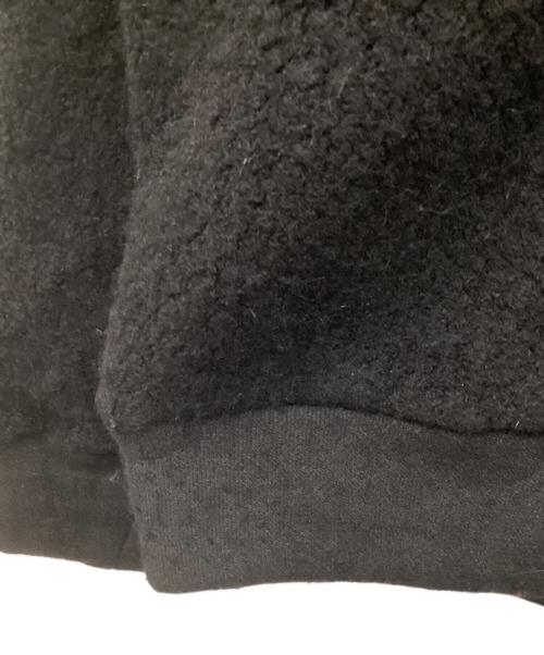SUS-SOUS（シュス）SUS-SOUS (シュス) Full Zip Track Jacket / Wool Boa Knit ブラック サイズ:7の古着・服飾アイテム